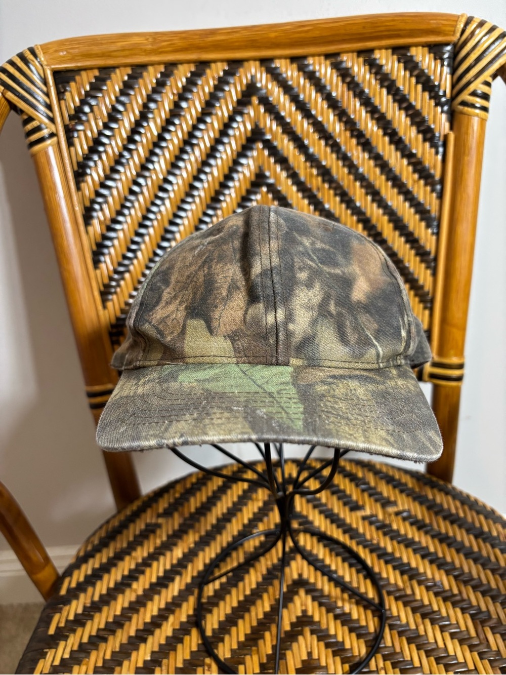 Vintage Realtree Camo Snapback Hat Hunting 90s